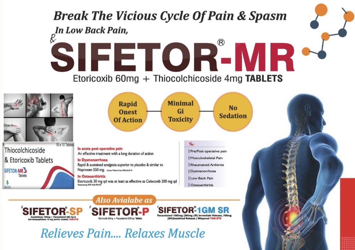SIFETOR-MR - Etoricoxib Thiocolchicoside Tablets