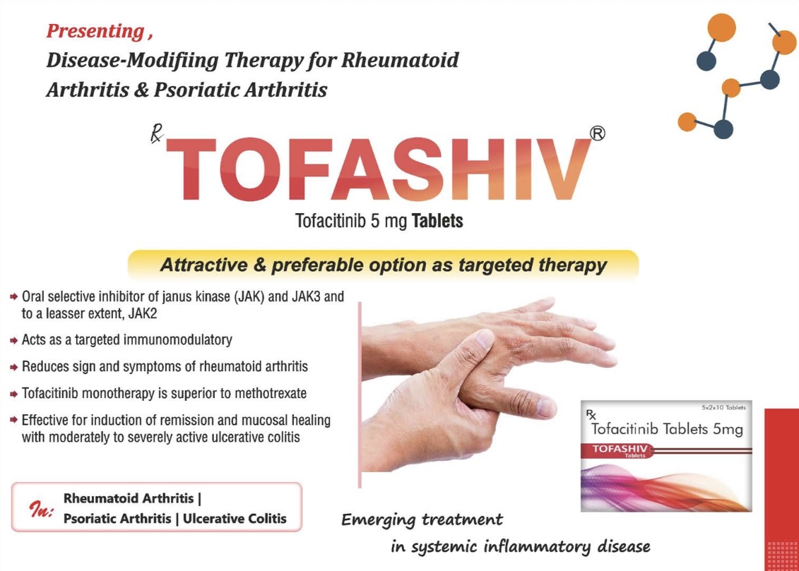 TOFASHIV - Tofacitinib 5 mg Tablets